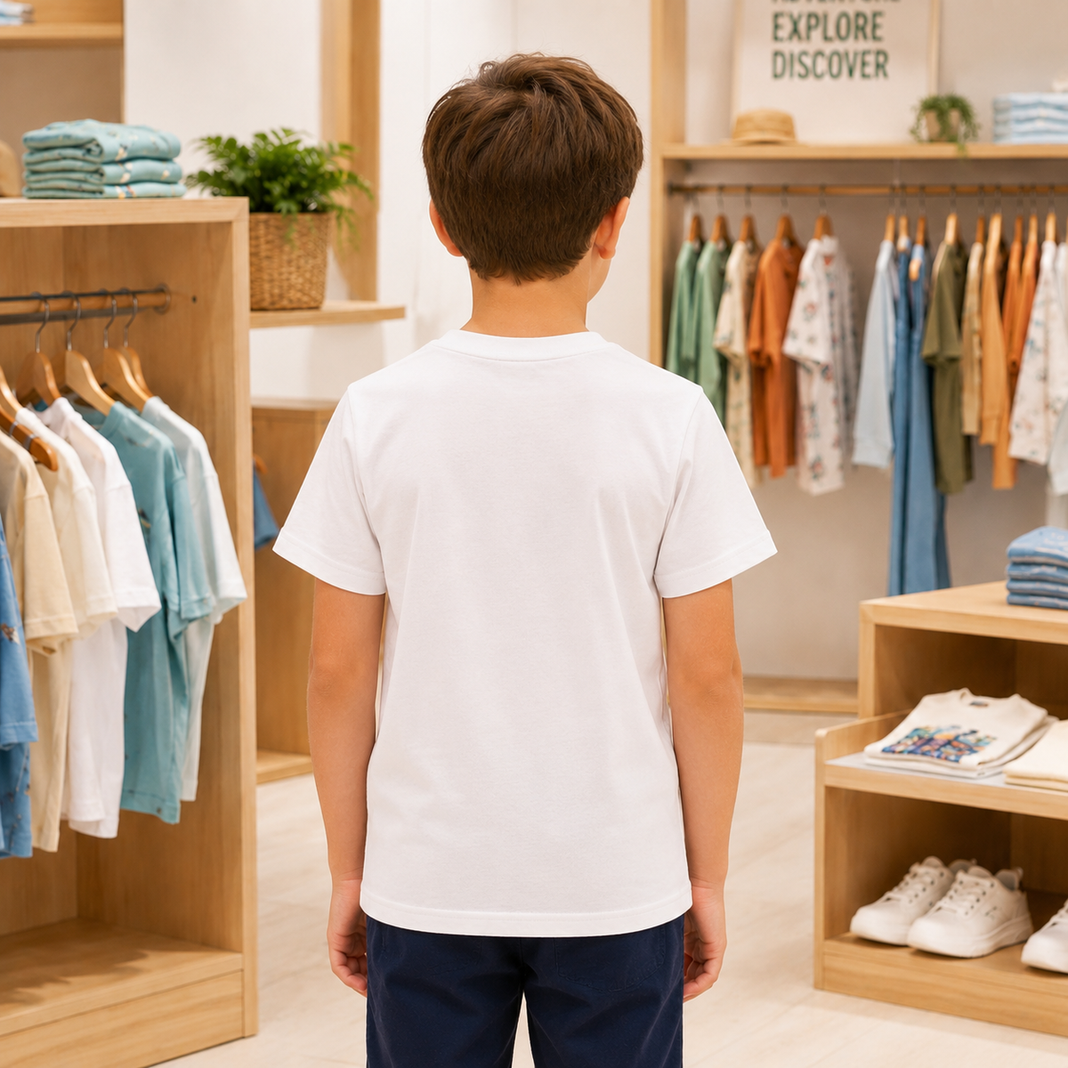 Tricou Jungle Alb Baieti