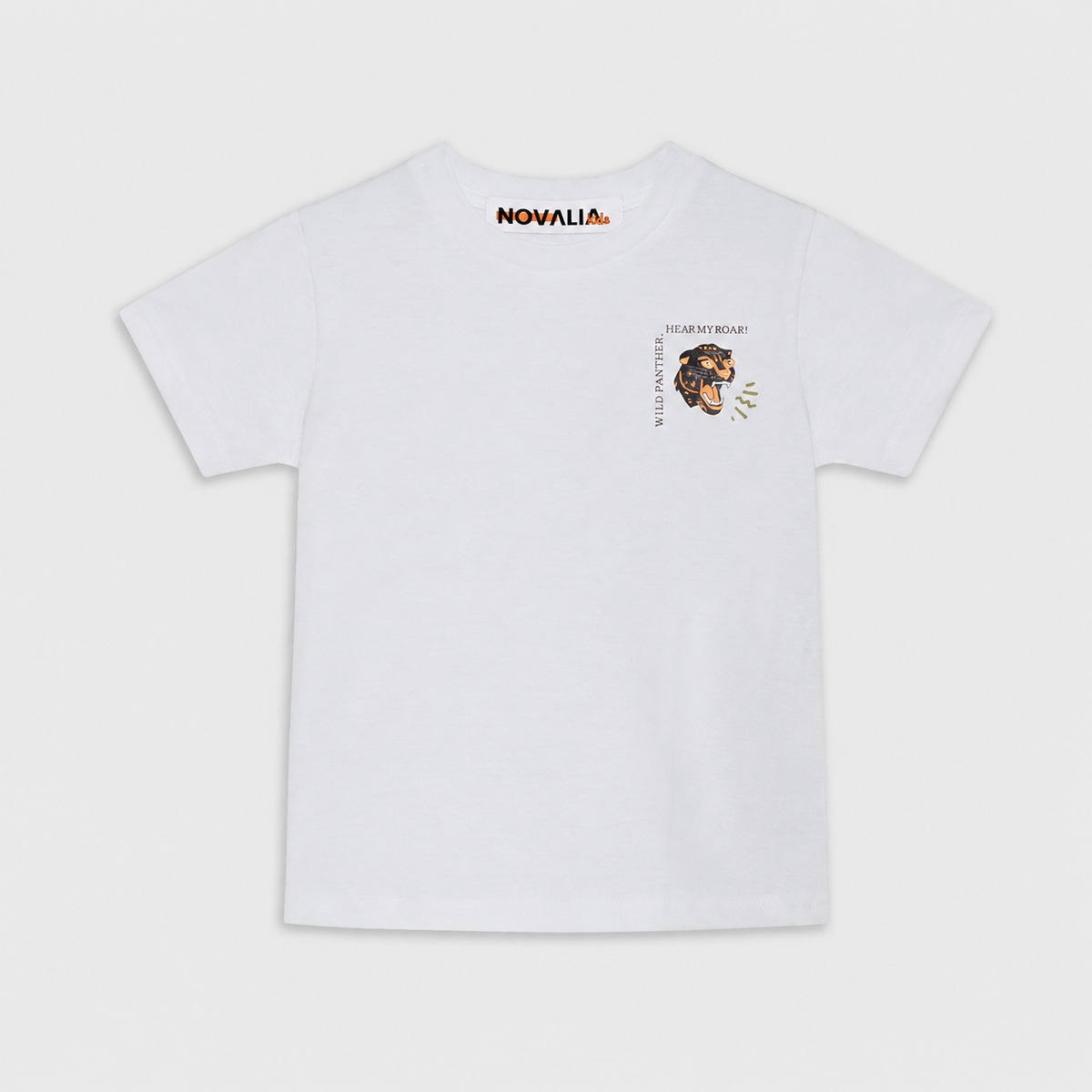 Tricou Pantera Alb Baieti - imagine 3