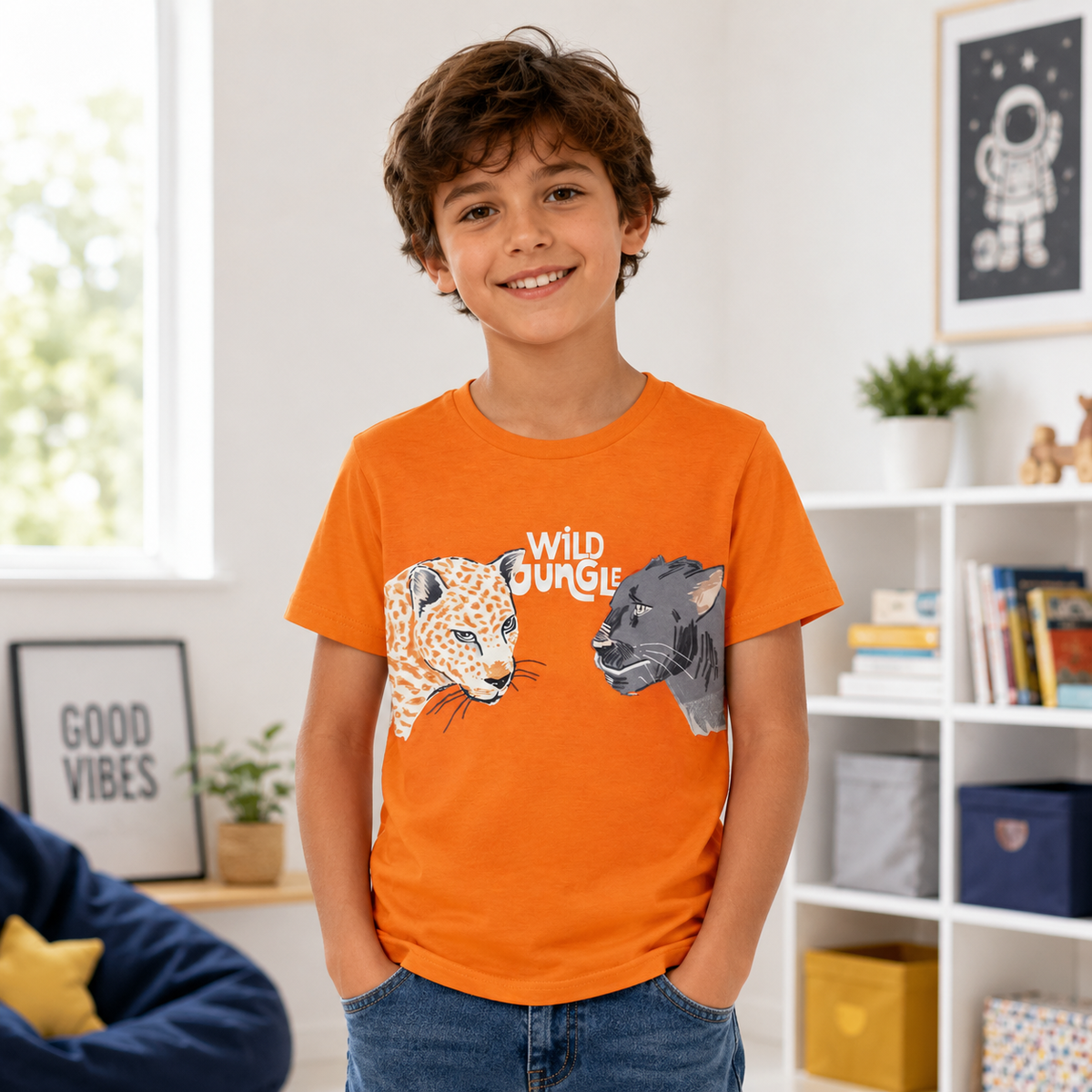 Tricou Wild Orange Baieti