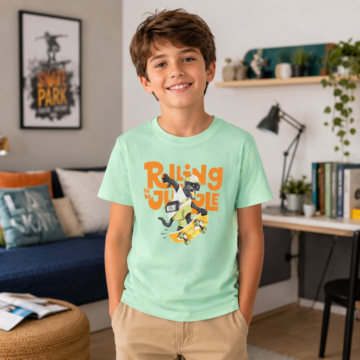 Tricou Baieti Rolling Menta