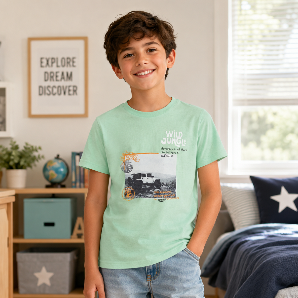 Tricou Jeep Menta Baieti