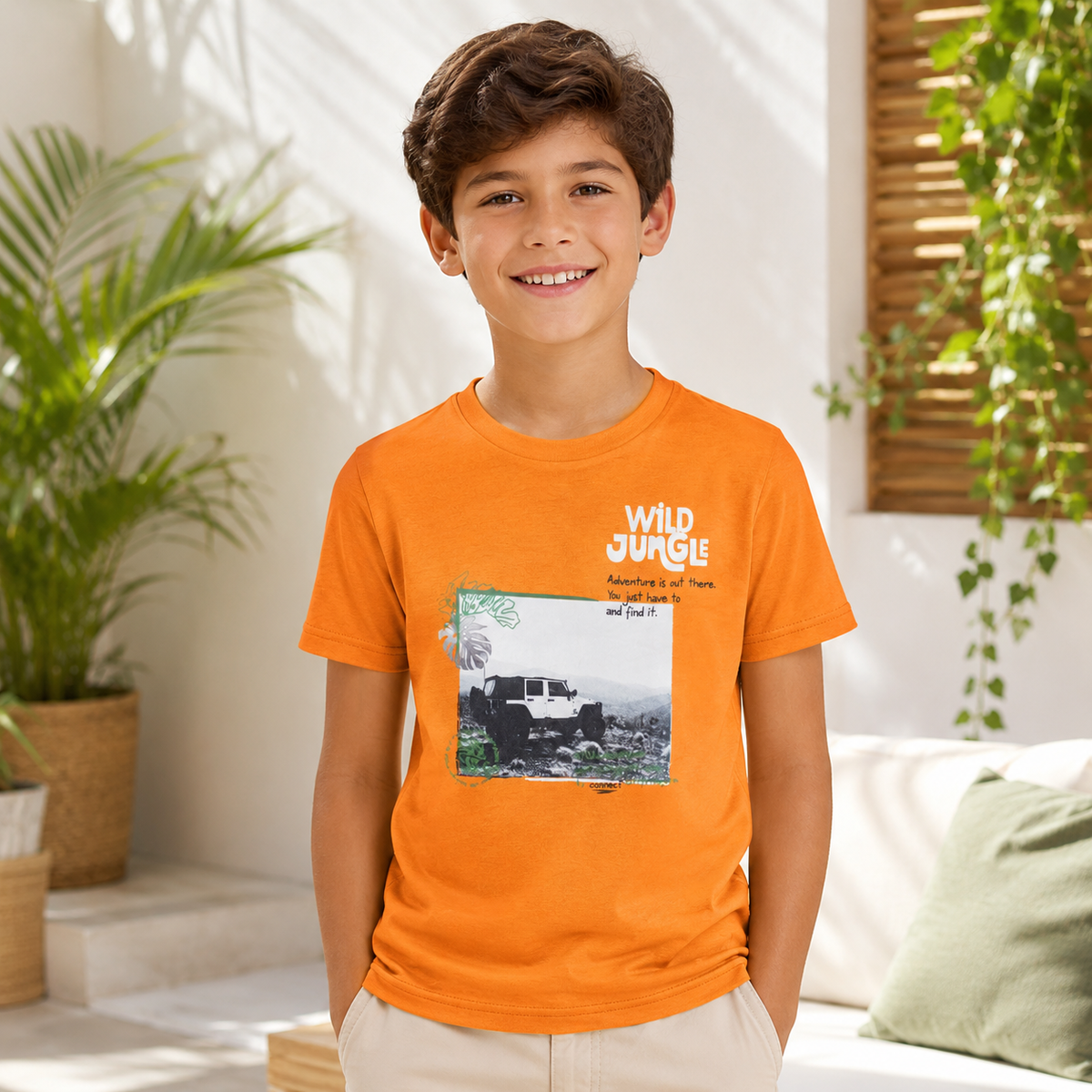 Tricou Jeep Orange Baieti