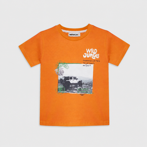 Tricou Jeep Orange Baieti - imagine 3