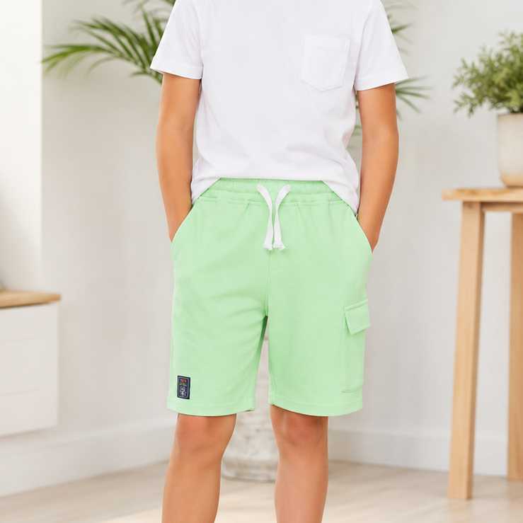 Pantaloni Scurti Menta Baieti