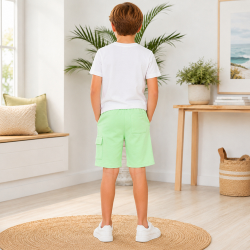 Pantaloni Scurti Menta Baieti - imagine 2