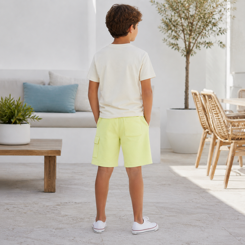 Pantaloni Scurti Galben Baieti - imagine 2