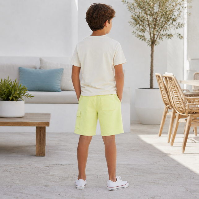 Pantaloni Scurti Galben Baieti