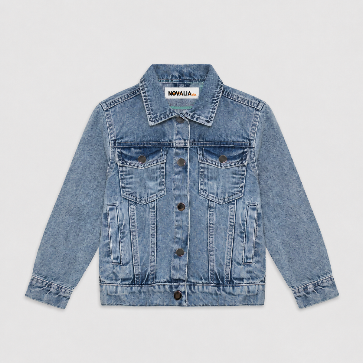 Geaca Blugi Clasic Baieti Light Denim - imagine 3