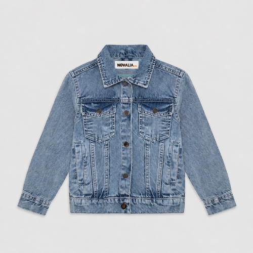 Geaca Blugi Clasic Baieti Light Denim - imagine 3