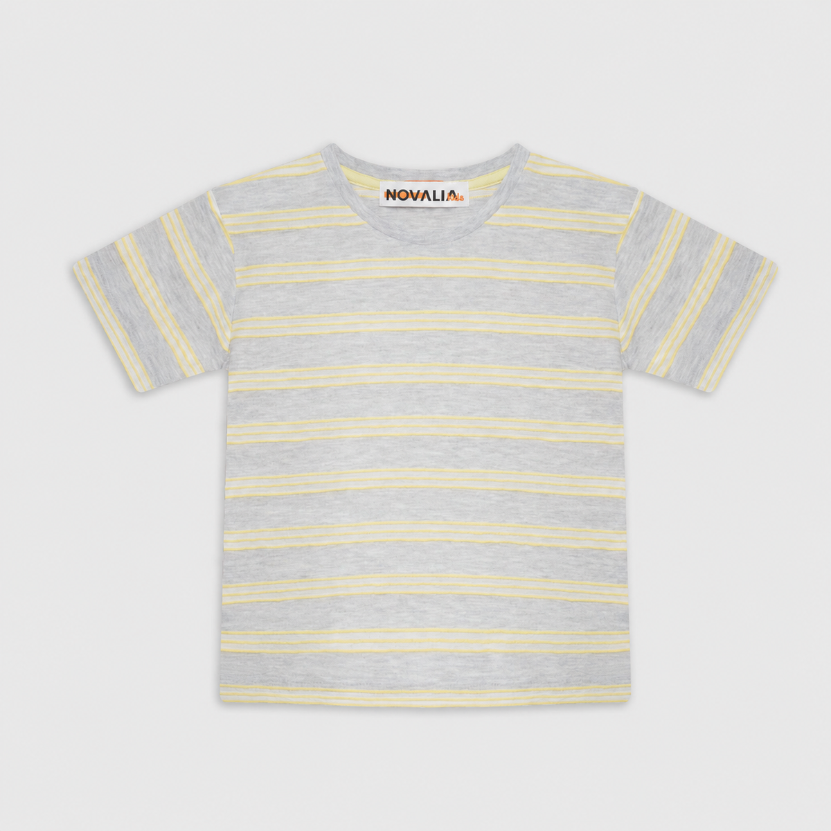 Tricou Stripe Galben Baieti - imagine 3