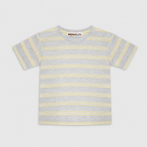 Tricou Stripe Galben Baieti - imagine 3