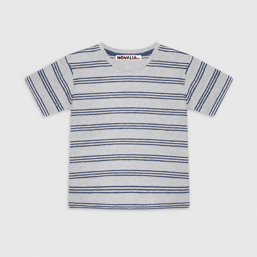 Tricou Stripe Navy Baieti - imagine 3