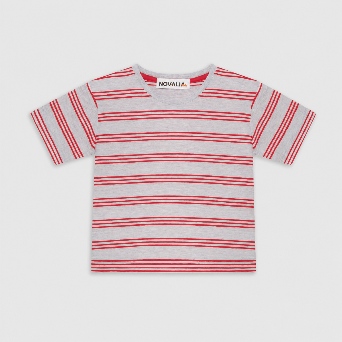 Tricou Stripe Rosu Baieti
