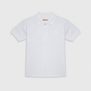 Tricou Polo Simple Alb Baieti - imagine 3