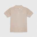 Tricou Polo Simple Bej Baieti - imagine 3
