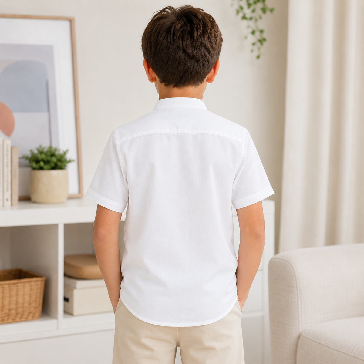 Camasa Baieti Classic Alb