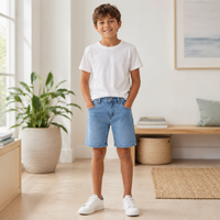 Blugi Scurti Baieti Essential Light Denim
