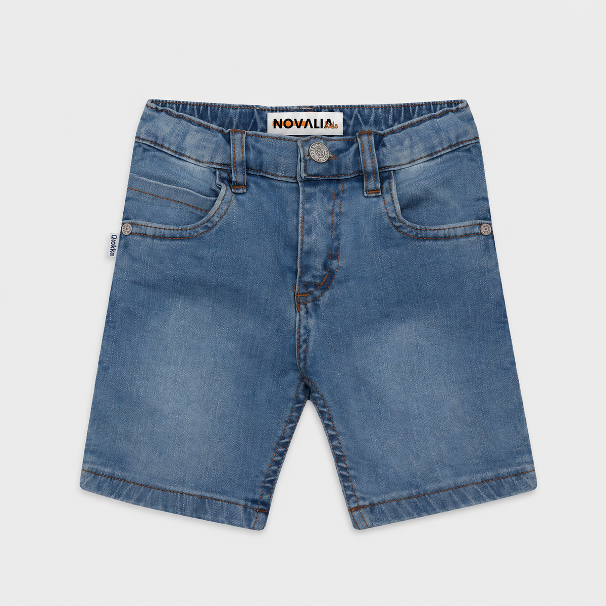 Blugi Scurti Baieti Essential Dark Denim - imagine 3