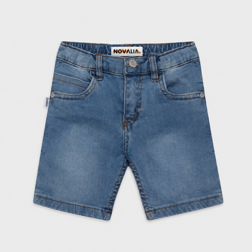 Blugi Scurti Baieti Essential Dark Denim - imagine 3