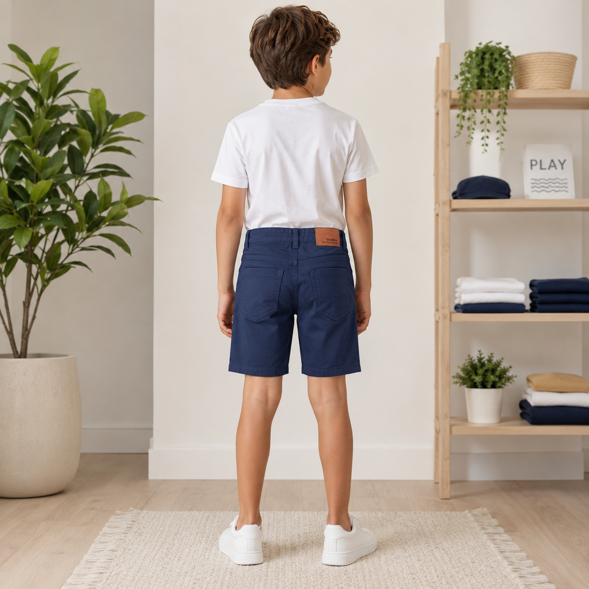 Pantaloni Casual Indigo Baieti - imagine 2