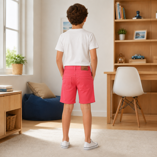 Pantaloni Casual Rosu Baieti - imagine 3