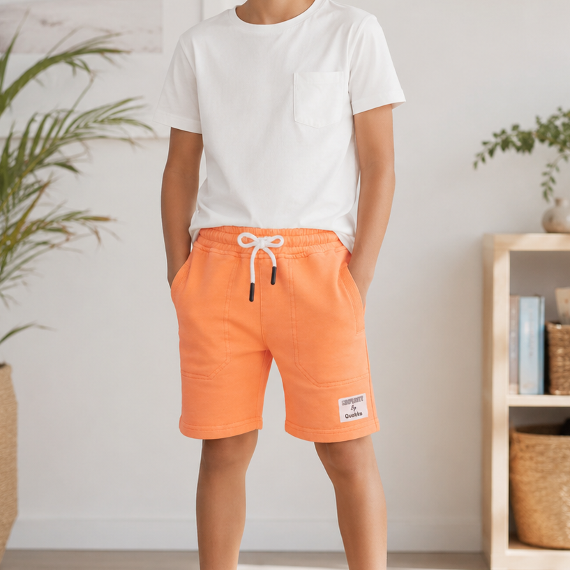 Pantaloni Scurti Sport Orange Baieti
