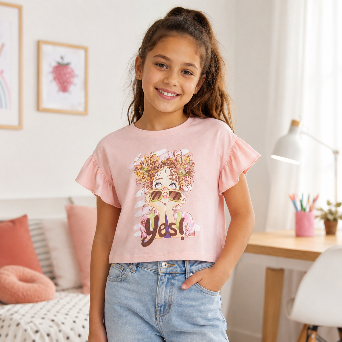 Tricou Yes Fete Piersica