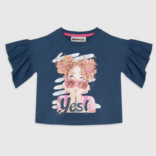 Tricou Yes Fete Indigo - imagine 3