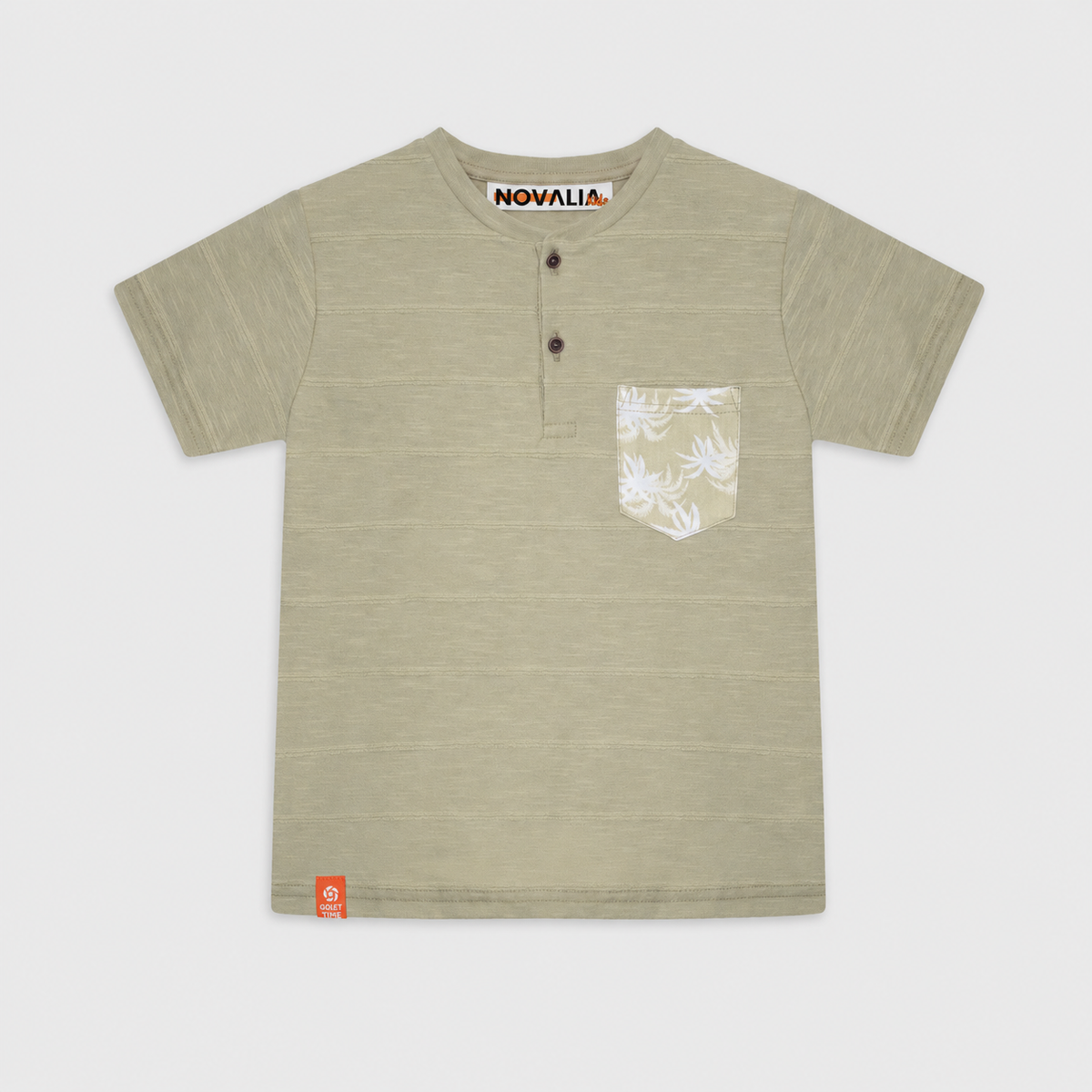 Tricou Baieti Palm Pocket Kaki - imagine 3