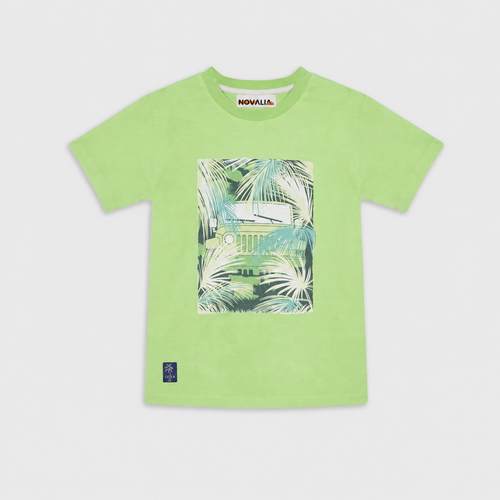 Tricou Baieti Palm Ride Verde - imagine 2