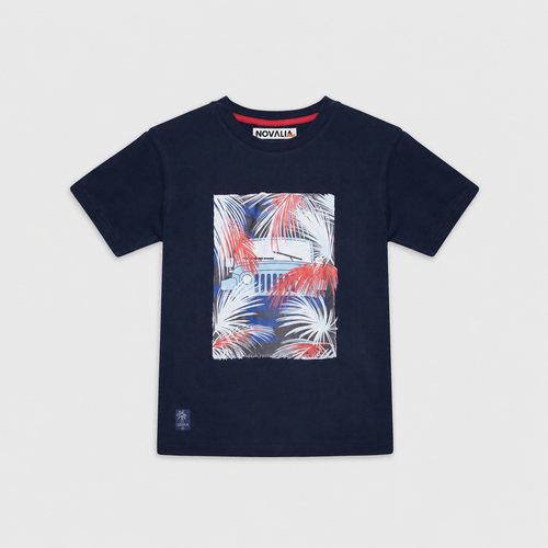 Tricou Baieti Palm Ride Bleumarin - imagine 3