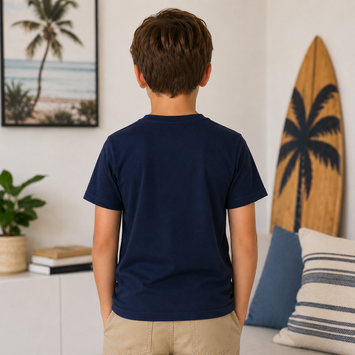 Tricou Baieti Palm Ride Bleumarin