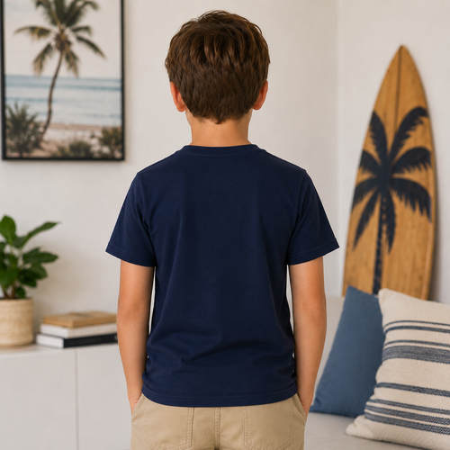 Tricou Baieti Palm Ride Bleumarin - imagine 2