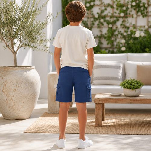 Pantaloni Scurti Baieti Ranger Indigo - imagine 3