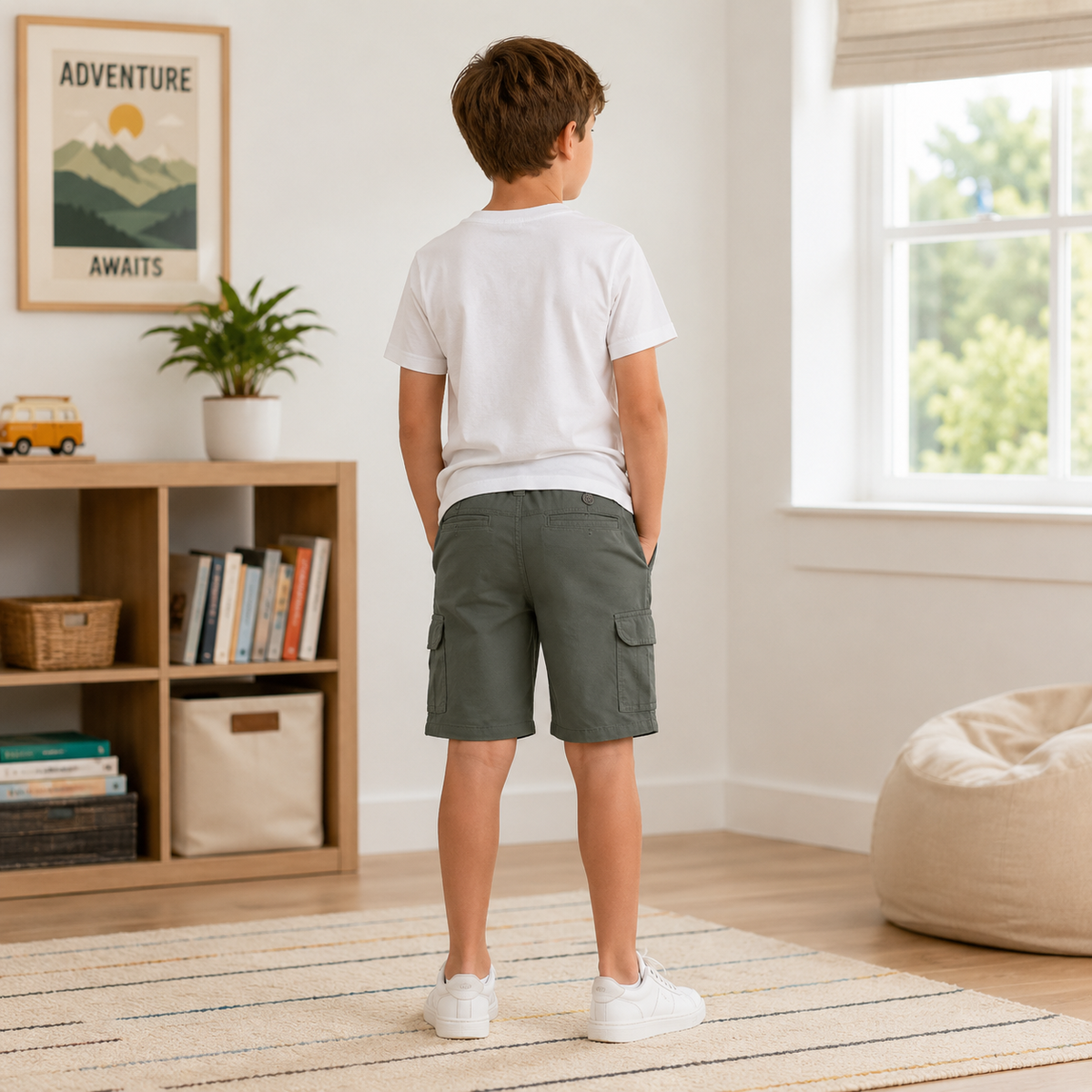 Pantaloni Scurti Baieti Ranger Kaki