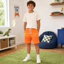 Pantaloni Scurti Baieti Tie Dye Portocaliu
