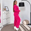 Trening Dama din Catifea Fucsia Mara