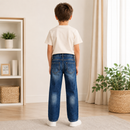 Blugi Baieti Rupti Dark Blue