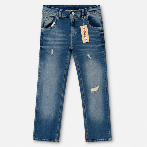 Blugi Baieti Rupti Light Blue