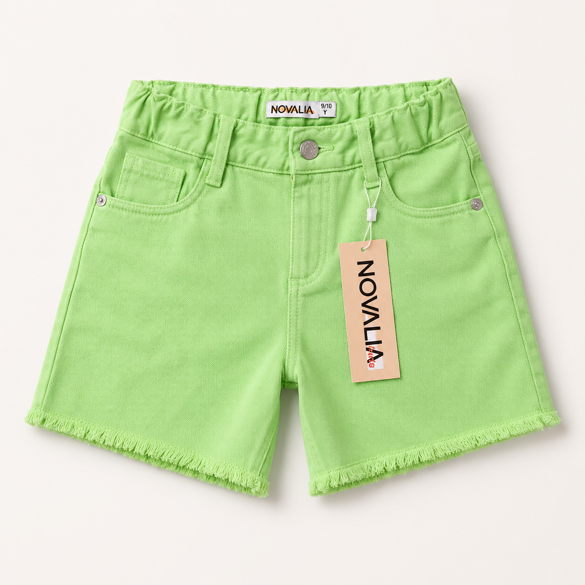 Blugi Scurti Fete Verde-Neon