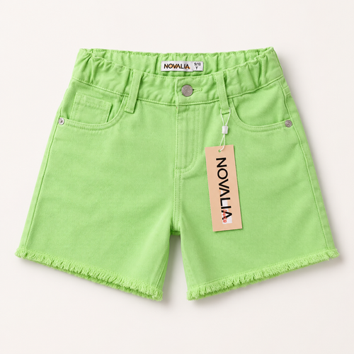 Blugi Scurti Fete Verde-Neon