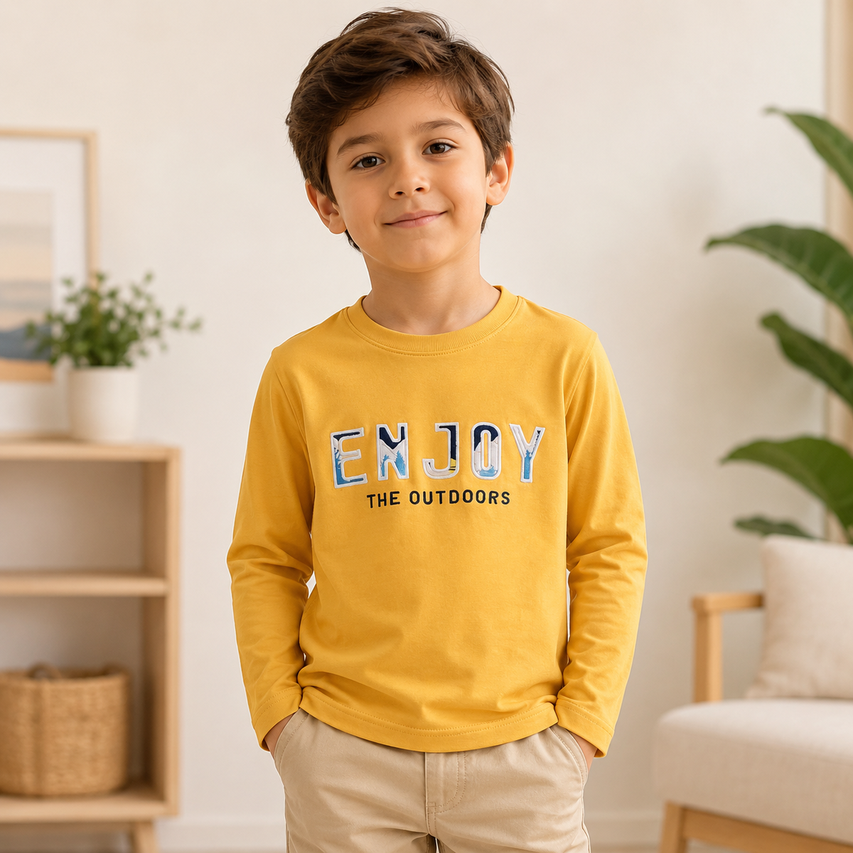 Bluza Baieti Enjoy Galben