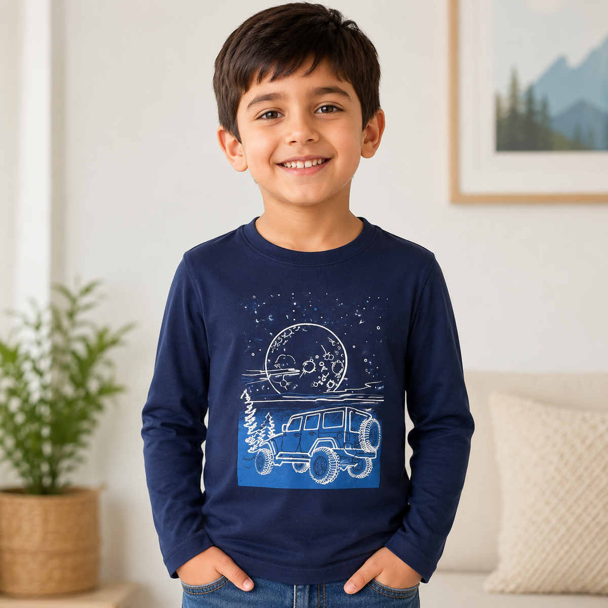 Bluza Baieti Jeep Bleumarin