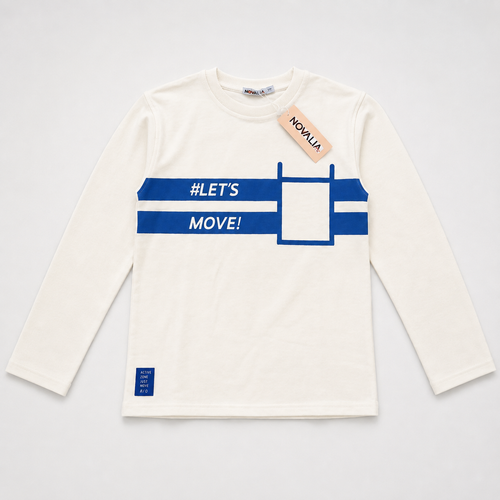 Bluza Baieti LetsMove Alb