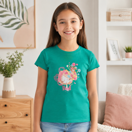 Tricou Fantasy Fete Verde