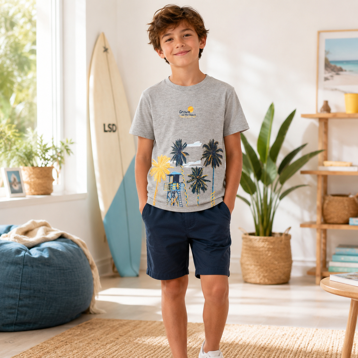 Tricou Grow Gri Baieti