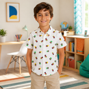 Camasa Baieti Green Print