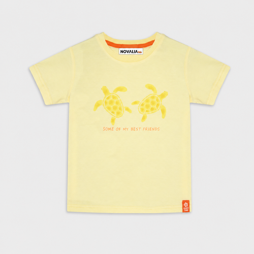 Tricou Best Friends Baieti Galben - imagine 3