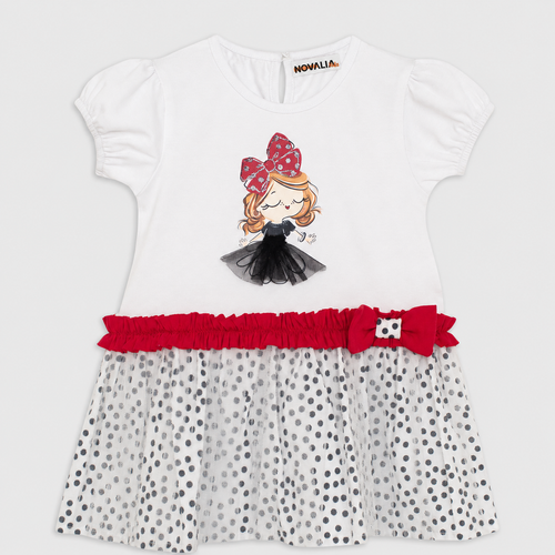 Rochie Cute Alb Fete - imagine 3