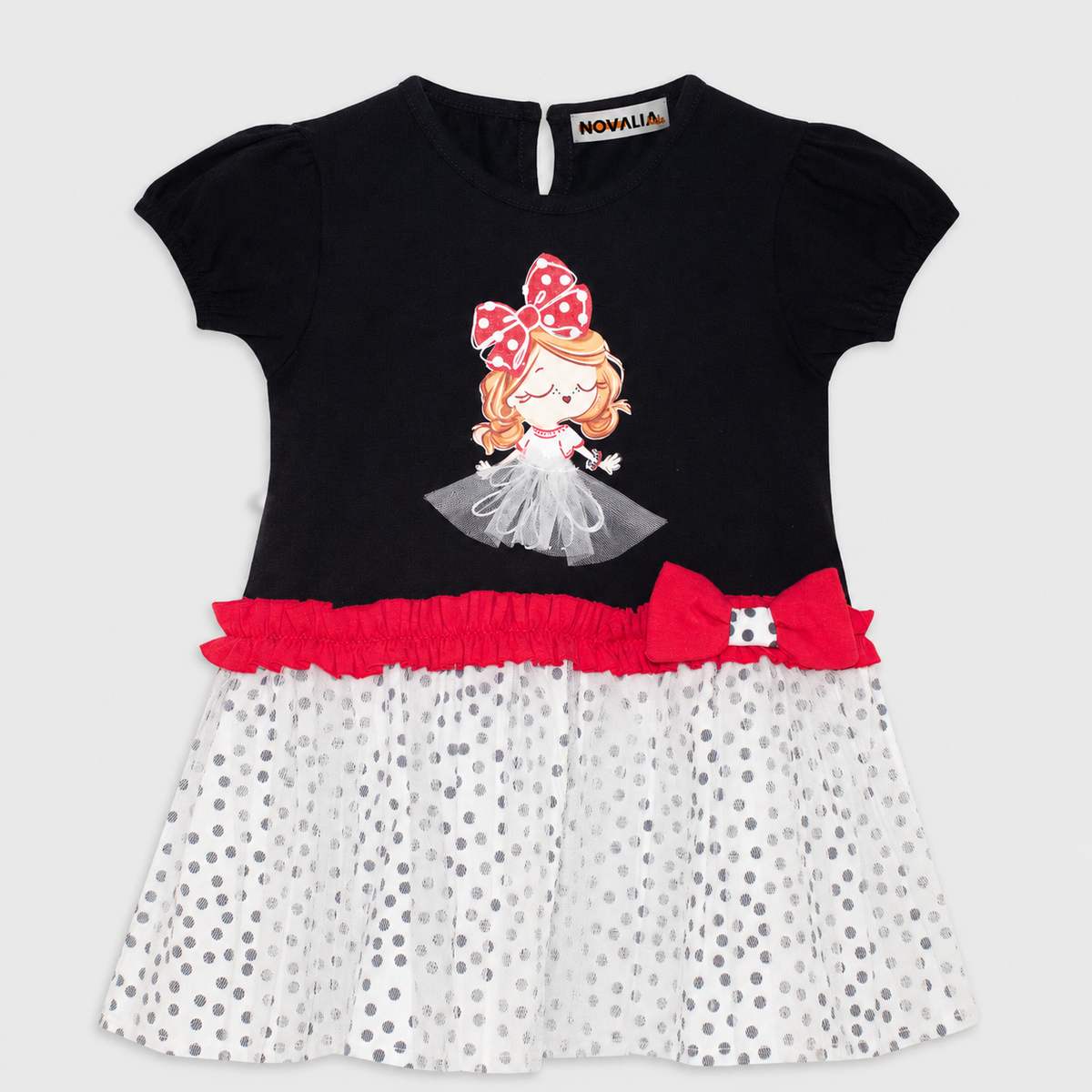 Rochie Cute Negru Fete - imagine 3